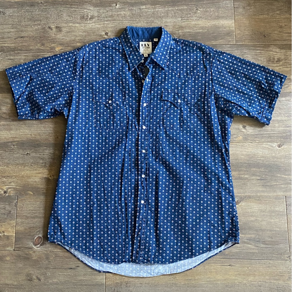Ely Cattleman Short Sleeve Western Snap Shirt
